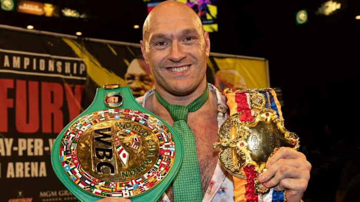 Tyson Fury, the WBC heavyweight champion, has recently declared his intentions to continue his boxing career, stating that he's looking to sign a new 10-fight deal. BIG BOXING TV/FACEBOOK.